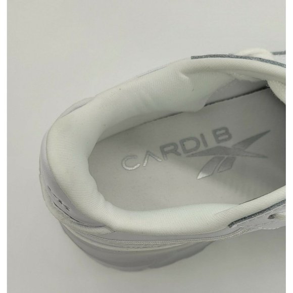 Reebok x Cardi B Club C Junior Size 5.5Y 'Triple White' GX5098 - Picture 7 of 8